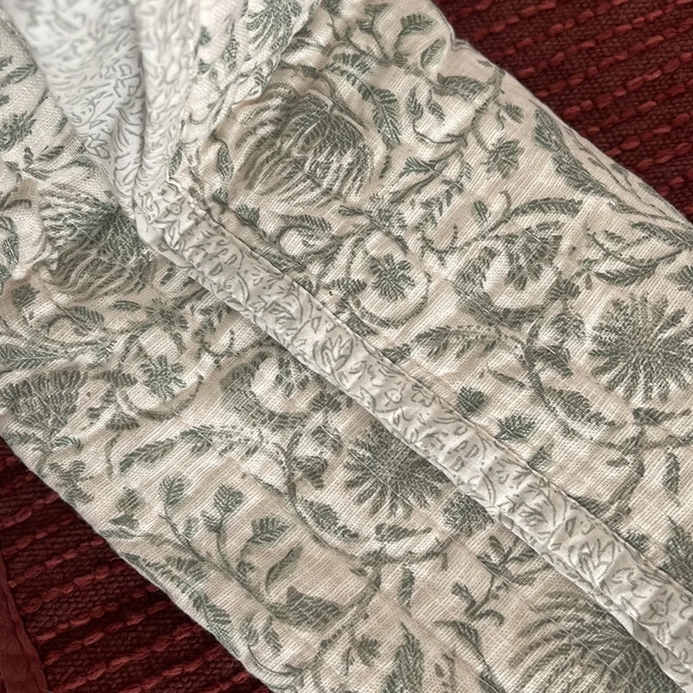 Open Package Standard Decorative Border Cotton Slub Print Quilt Sham Threshold